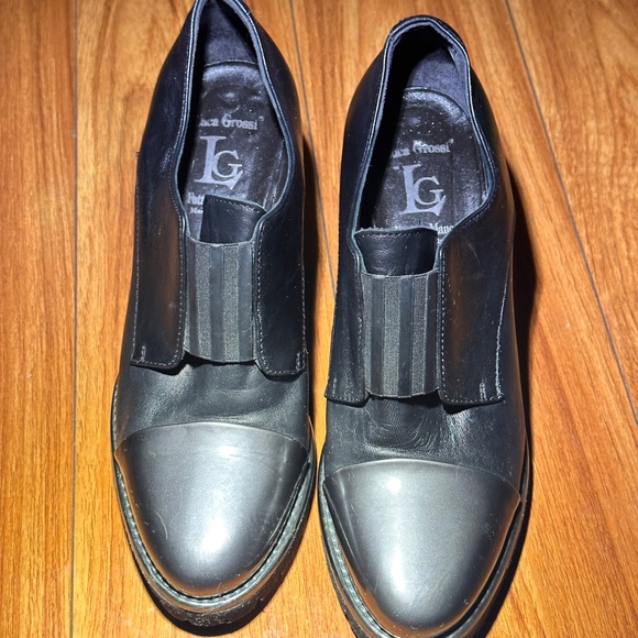 Excellent condition, Woman’s Italian Luca Grossi heeled leather boots. size 38 - Picture 9 of 11